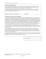Form DFS-PNS-1 Application for Agent License and Initial Appointment - Preneed Sales Agent - Florida, Page 4