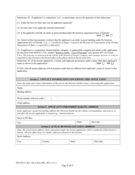 Form DFS-PNLT1 Application for Transfer of a Preneed License - Florida, Page 2