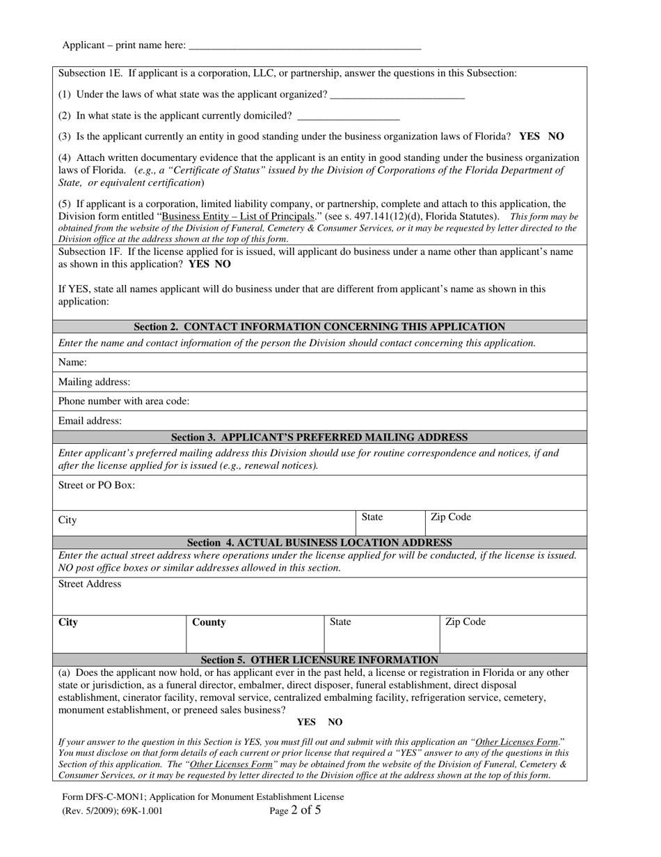 Form DFS-C-MON1 - Fill Out, Sign Online and Download Printable PDF ...