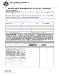 Document preview: Form DFS-K4-2208 Aircraft Rescue and Fire Fighting (Arff) Firefighter Task Book - Florida