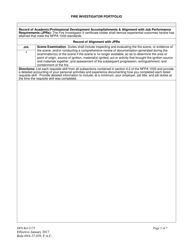 Form DFS-K4-2175 Fire Investigator Portfolio - Florida, Page 2