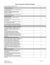 Form DFS-K4-2138 Health and Safety Officer Task Book - Florida, Page 2