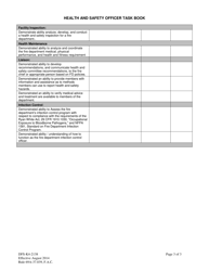 Form DFS-K4-2138 Health and Safety Officer Task Book - Florida, Page 3