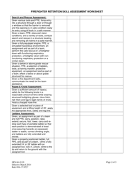 Form DFS-K4-2128 Firefighter Retention Skill Assessment Worksheet - Florida, Page 2