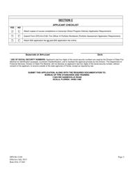 Form DFS-K4-2104 Application for Fire Officer Iii Certification - Florida, Page 2