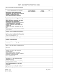 Form DFS-K4-2150 Rope Rescue Operations Task Book - Florida, Page 2
