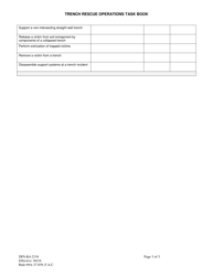 Form DFS-K4-2154 Trench Rescue Operations Task Book - Florida, Page 3