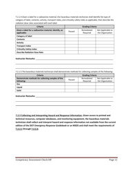 Hazmat Technician Competency Assessment Check-off - Florida, Page 12