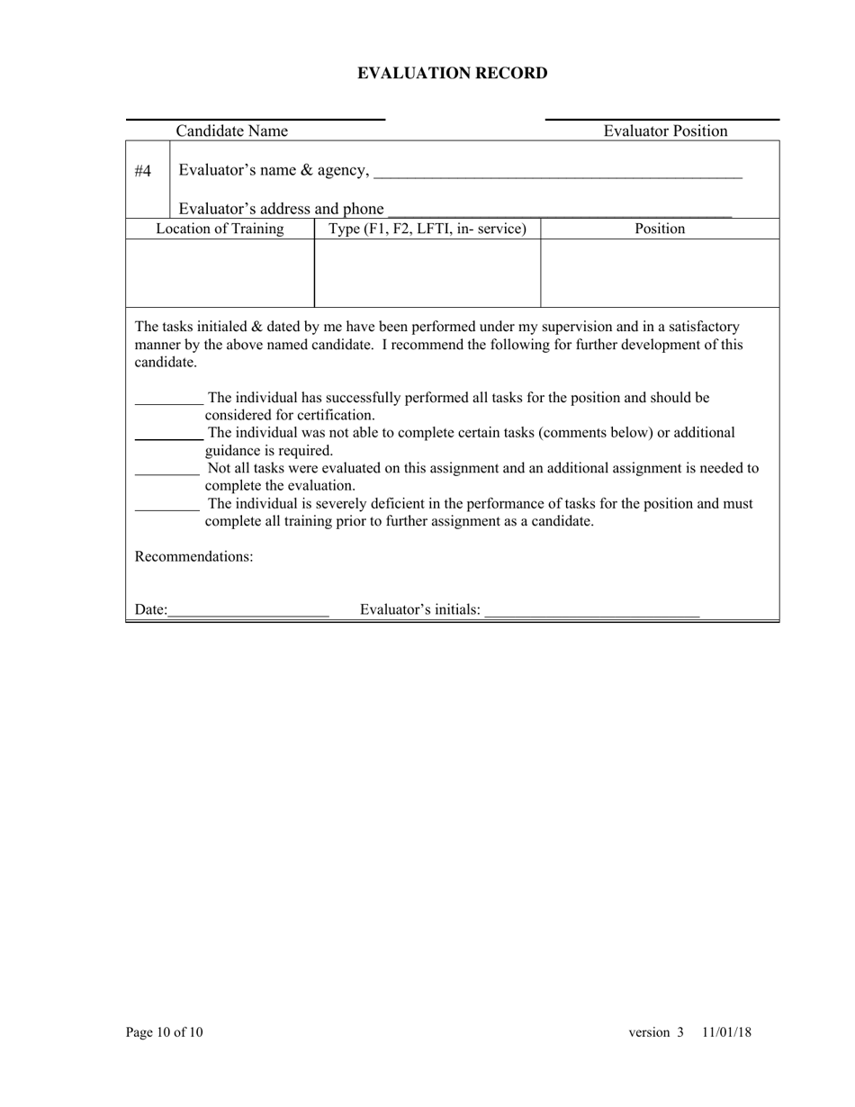 Live Fire Training Instructor 2 Task Book - Florida, Page 10