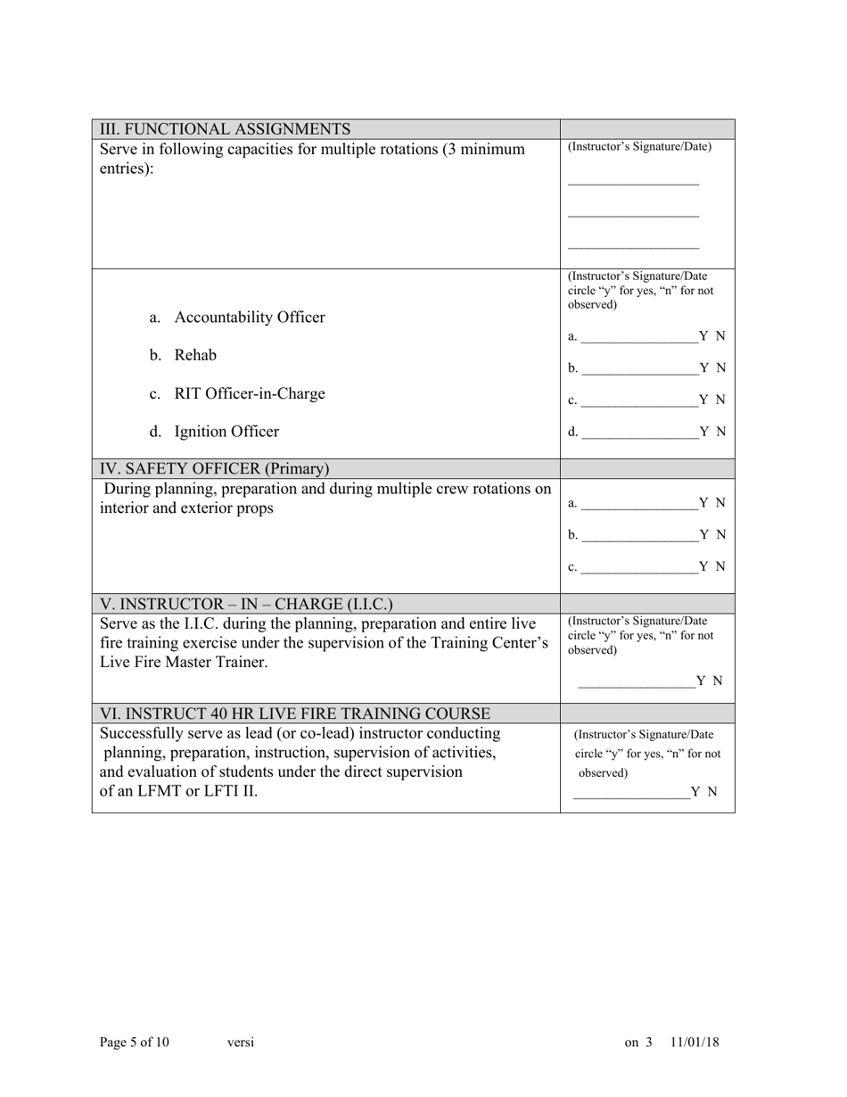 Florida Live Fire Training Instructor 2 Task Book Fill Out Sign