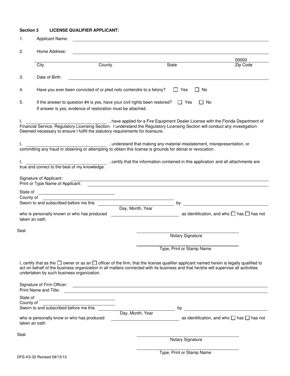 Form DFS-K3-32 - Fill Out, Sign Online and Download Printable PDF ...