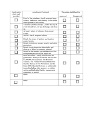 Permit Application for the Use of Pyrotechnic Displays - Florida, Page 2