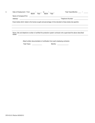 Form DFS-K3-23 Application for Fire Protection System Contractor - Florida, Page 4