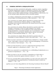 Qualified Parenting Coordinator Application - Florida, Page 2