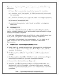 Qualified Parenting Coordinator Application - Florida, Page 3