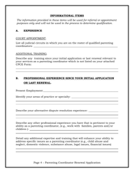 Qualified Parenting Coordinator Renewal Form - Florida, Page 4