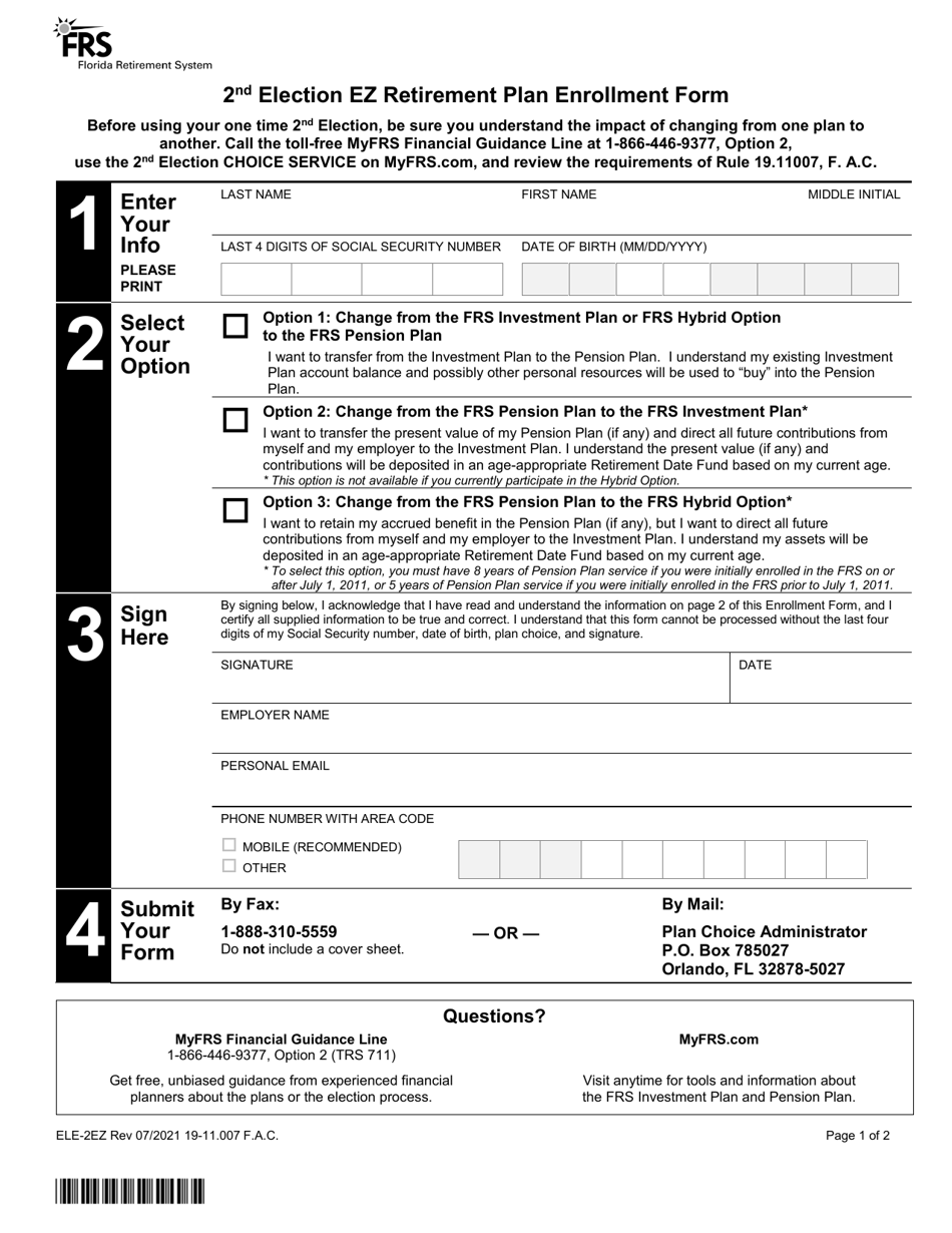 Form ELE2EZ Fill Out, Sign Online and Download Printable PDF