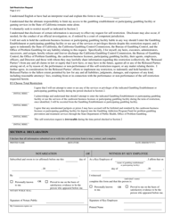 Form CGCC-CH7-04 &quot;Self-restriction Request&quot; - California, Page 2