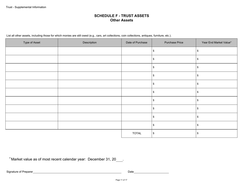 Form BGC-APP054 Gaming Resource Supplier / Financial Source - Trust Supplemental Information - California, Page 11