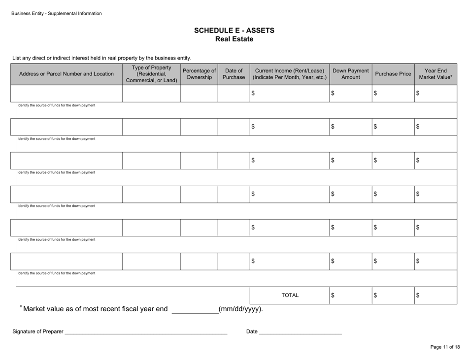 Form BGC-APP024 Gaming Resource Supplier / Financial Source Business Entity Supplemental Information - California, Page 11