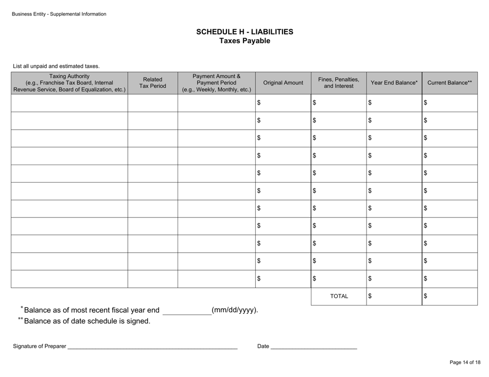 Form BGC-APP024 Gaming Resource Supplier / Financial Source Business Entity Supplemental Information - California, Page 14