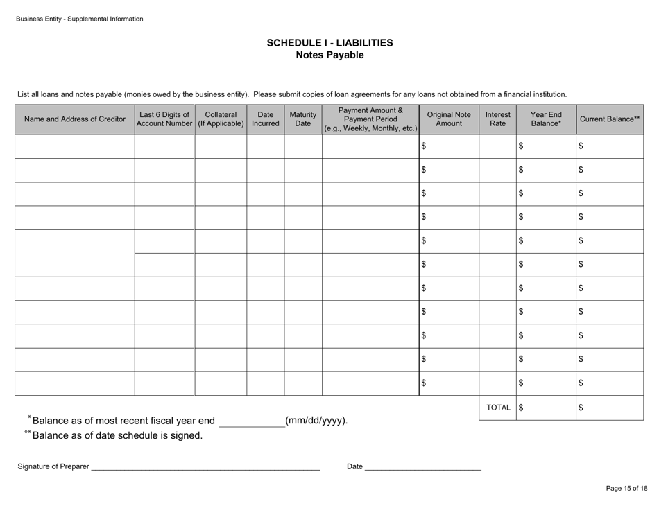 Form BGC-APP024 Gaming Resource Supplier / Financial Source Business Entity Supplemental Information - California, Page 15