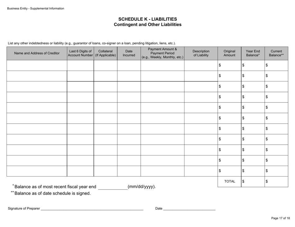 Form BGC-APP024 Gaming Resource Supplier / Financial Source Business Entity Supplemental Information - California, Page 17