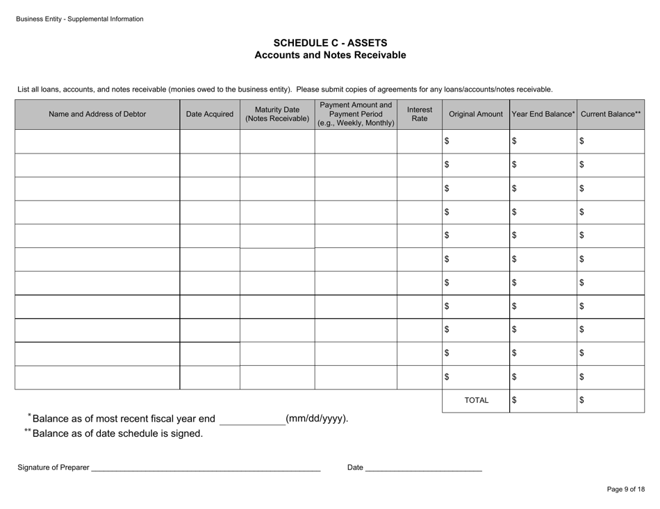 Form BGC-APP024 Gaming Resource Supplier / Financial Source Business Entity Supplemental Information - California, Page 9