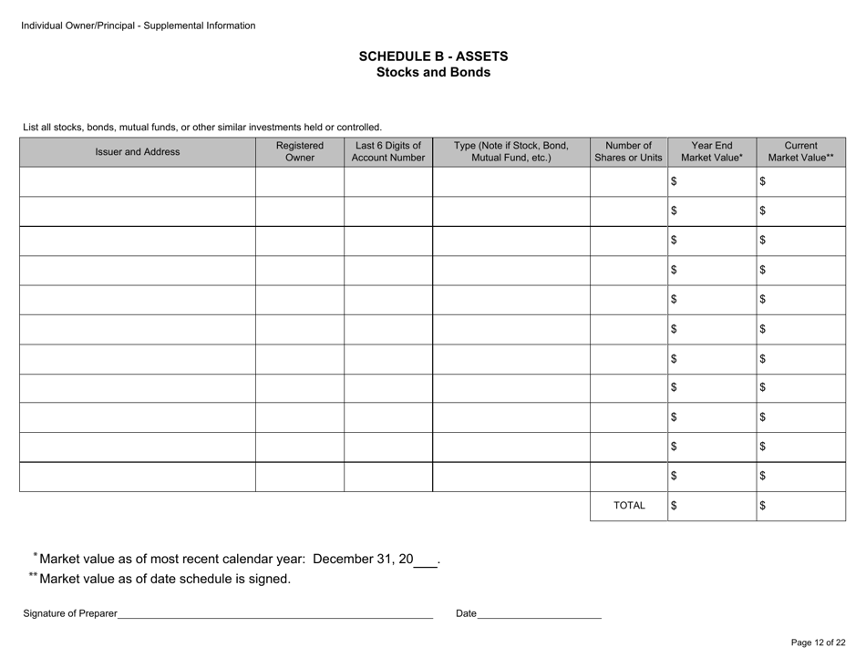 Form BGC-APP025 Gaming Resource Supplier / Financial Source Individual Owner / Principal Supplemental Information - California, Page 12