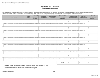 Form BGC-APP025 Gaming Resource Supplier/Financial Source Individual Owner/Principal Supplemental Information - California, Page 14