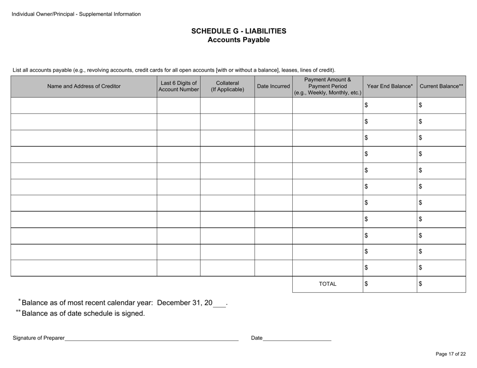 Form BGC-APP025 Gaming Resource Supplier / Financial Source Individual Owner / Principal Supplemental Information - California, Page 17
