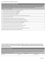 Form BGC-APP025 Gaming Resource Supplier/Financial Source Individual Owner/Principal Supplemental Information - California, Page 22