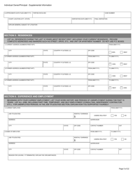 Form BGC-APP025 Gaming Resource Supplier/Financial Source Individual Owner/Principal Supplemental Information - California, Page 5