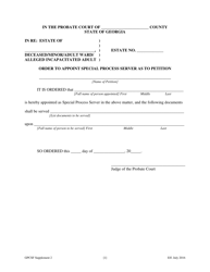Supplement 2 Order to Appoint Special Process Server as to Petition - Georgia (United States), Page 2