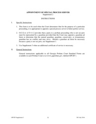 Document preview: Supplement 2 Order to Appoint Special Process Server as to Petition - Georgia (United States)
