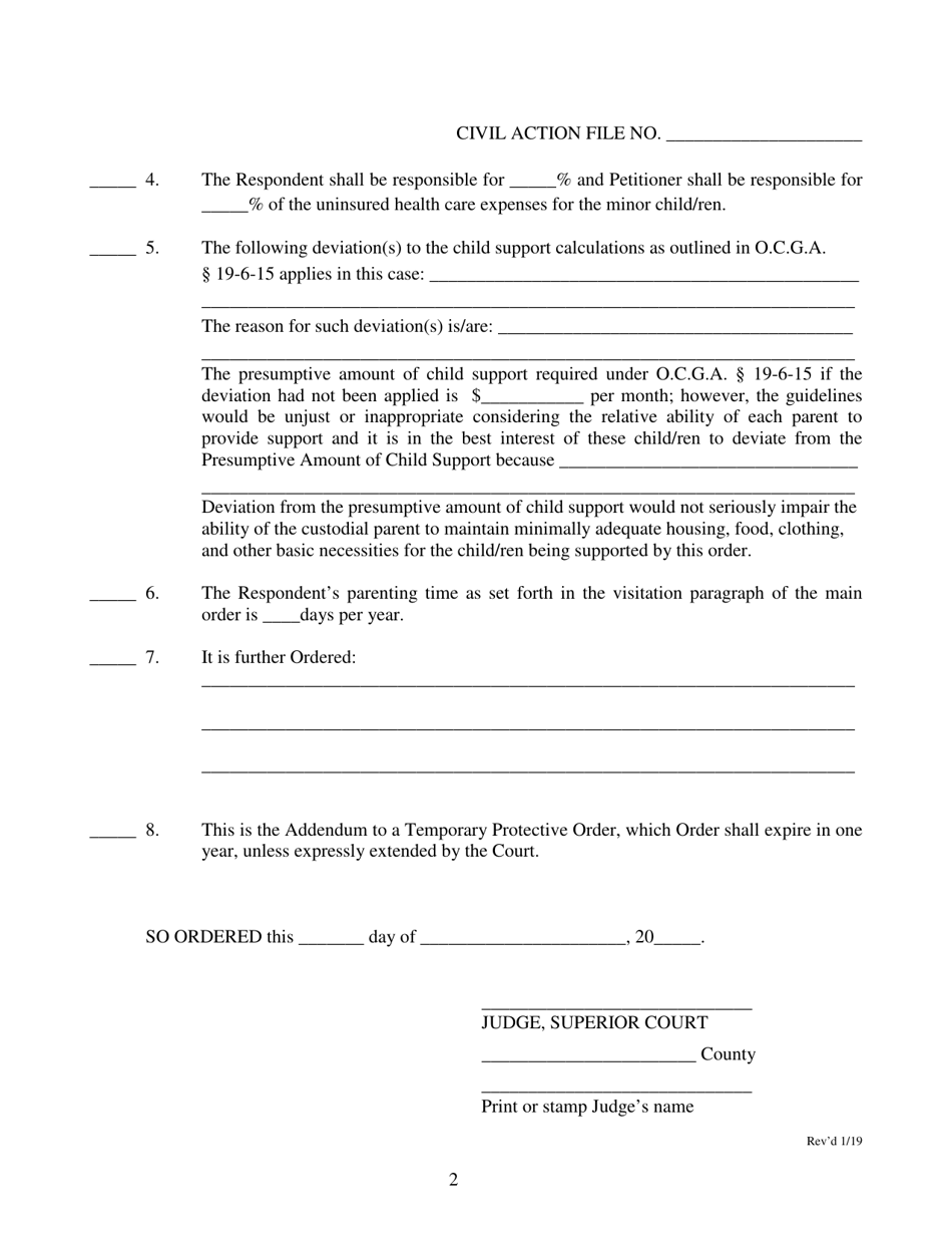 Form SC-25 - Fill Out, Sign Online and Download Printable PDF, Georgia ...