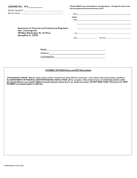 Real Estate Broker Renewal Application Form - Illinois, Page 2