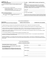 Document preview: Real Estate Broker Renewal Application Form - Illinois