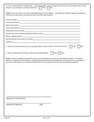 Form IL486-2267 Proposed Principal Officer Criminal History Form -medical Cannabis Dispensing Organization - Illinois, Page 2