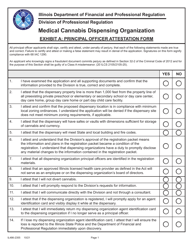 Form IL486-2355 Principal Officer Attestation Form - Medical Cannabis Dispensing Organization - Illinois