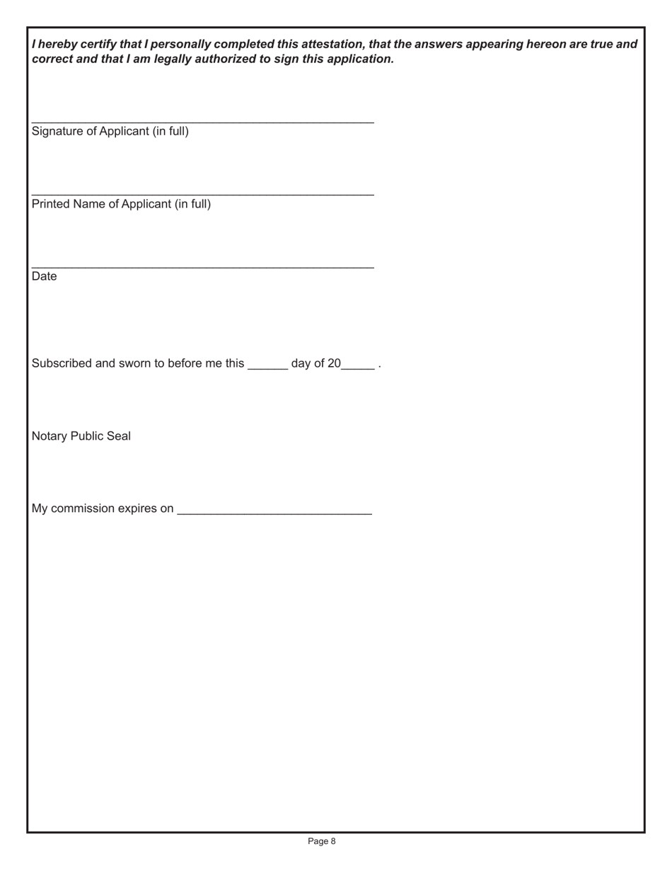 Form IL486-2355 Principal Officer Attestation Form - Medical Cannabis Dispensing Organization - Illinois, Page 8