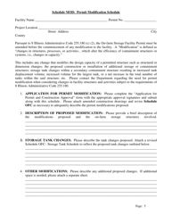 Document preview: Schedule MOD Permit Modification Schedule - Agrichemical Facility Containment Program - Illinois