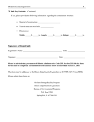 Form IL406-1656 On-Farm Storage Facility Registration Form - Illinois, Page 4