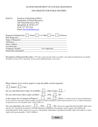Document preview: Foia Request for Public Records - Illinois