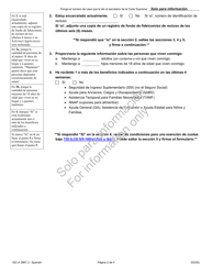 Formulario ISC-A3907.3 Solicitud De Exencion De Cuotas De La Corte (Corte Suprema) - Illinois (Spanish), Page 2