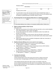 Form DV-PP108.3 Parenting Plan - Illinois, Page 2