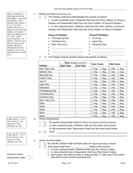 Form DV-PP108.3 Parenting Plan - Illinois, Page 4