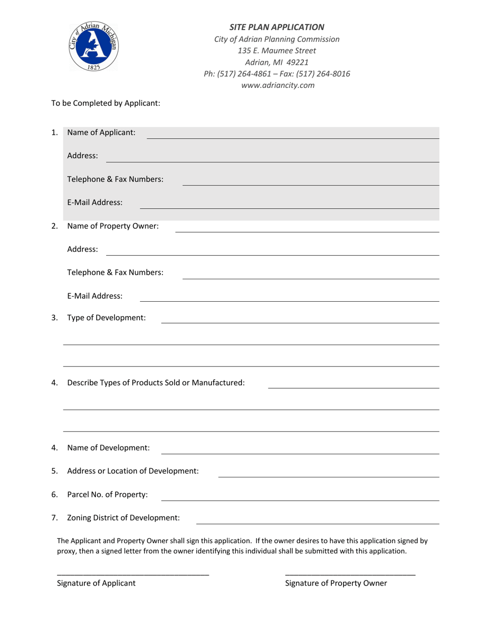 city-of-adrian-michigan-site-plan-application-fill-out-sign-online
