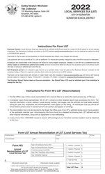 Form LST (W-3 LST) Annual Reconciliation of Lst (Local Services Tax) - City of Scranton, Pennsylvania