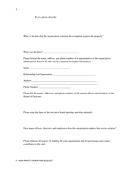 Non-profit Exemption Request - Blackman Charter Township, Michigan, Page 3